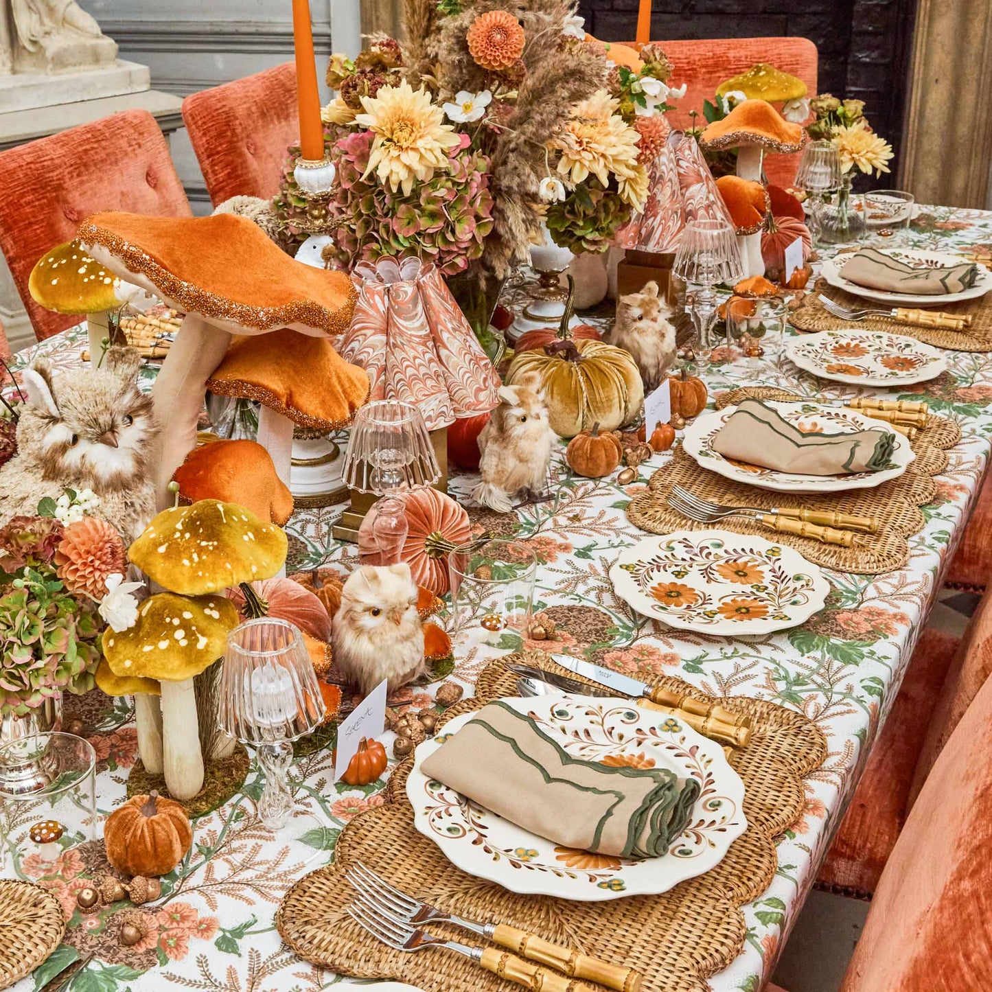 Sand & Green Elizabeth Napkins (Set of 4)