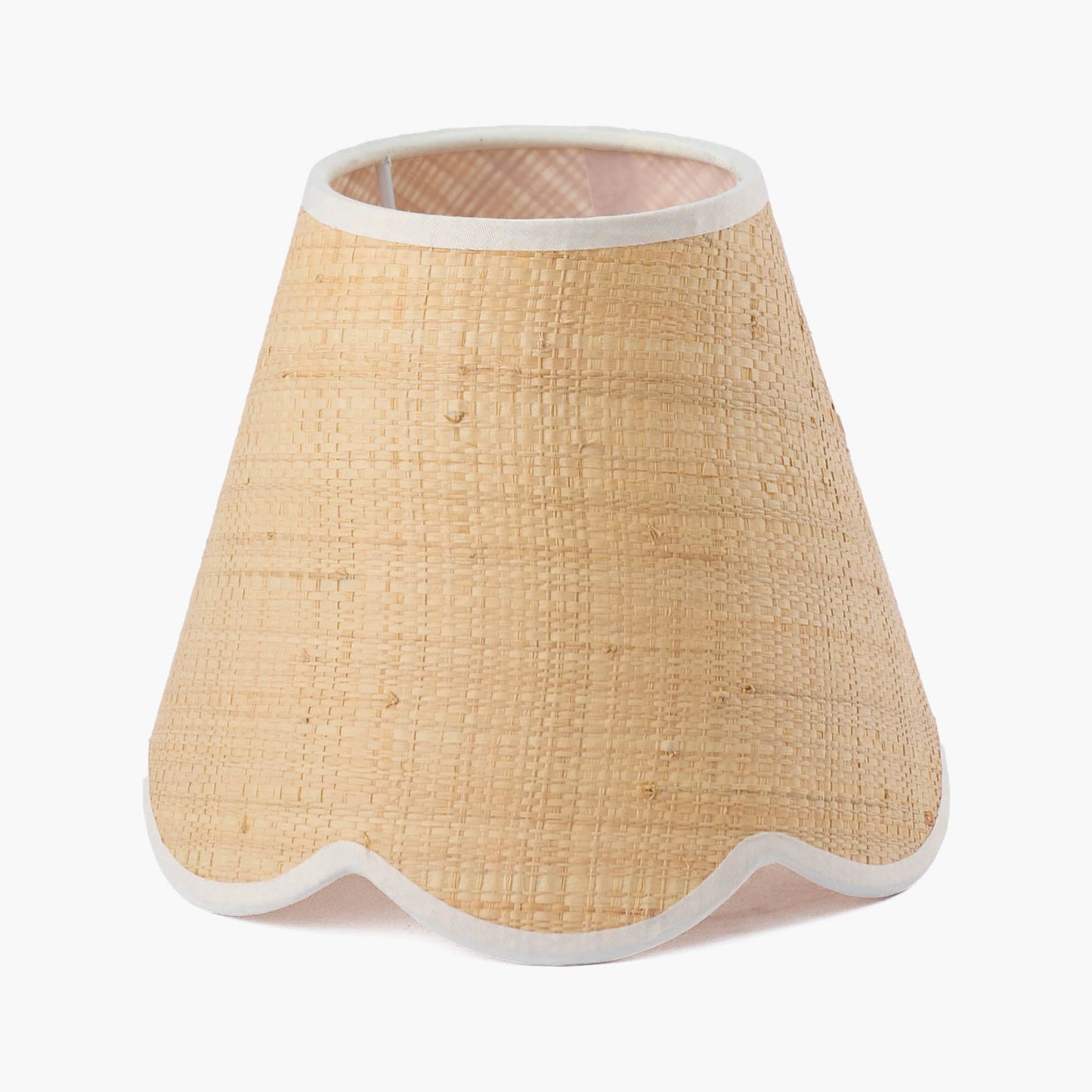 Rattan Ida Rechargeable Lamp with Grasscloth Shade (18cm)