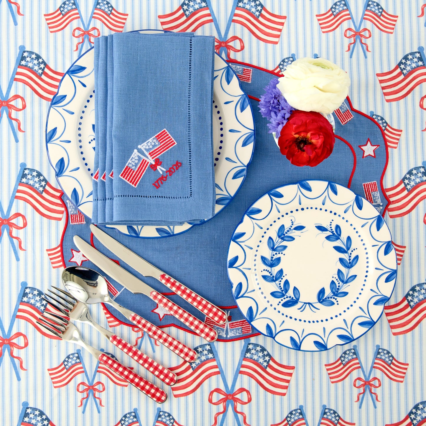 Fourth of July Placemats & Napkins (Set of 4)
