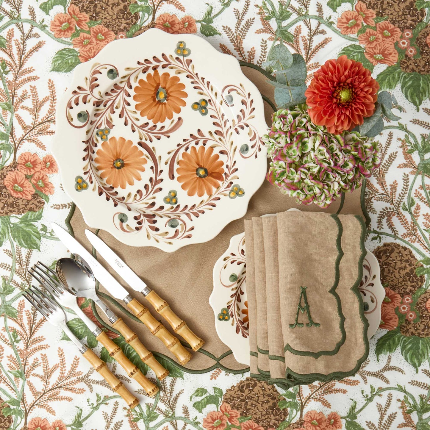 Autumn Flowers Dinner Plate