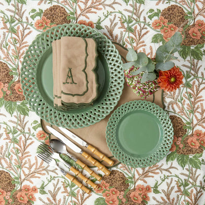 Sand & Green Elizabeth Napkins (Set of 4)
